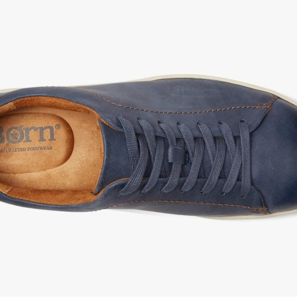 Men’s Leather Blue with Brown Accent Born Sneakers size 12 - Picture 2 of 7